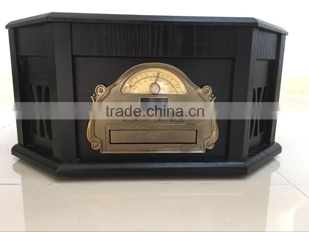 Stereo System High Torque 3 Speed Vinyl Turntable