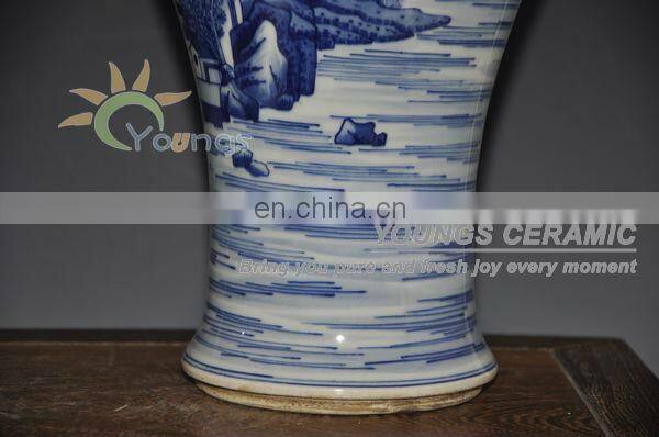 Antique Qing Imitation Chinese Large Porcelain Vases