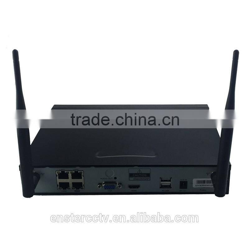 2016 home use wireless WIFI NVR Kits 4 pcs hotselling cheap IP 1.0MP 1.3MP 2.0MP cameras