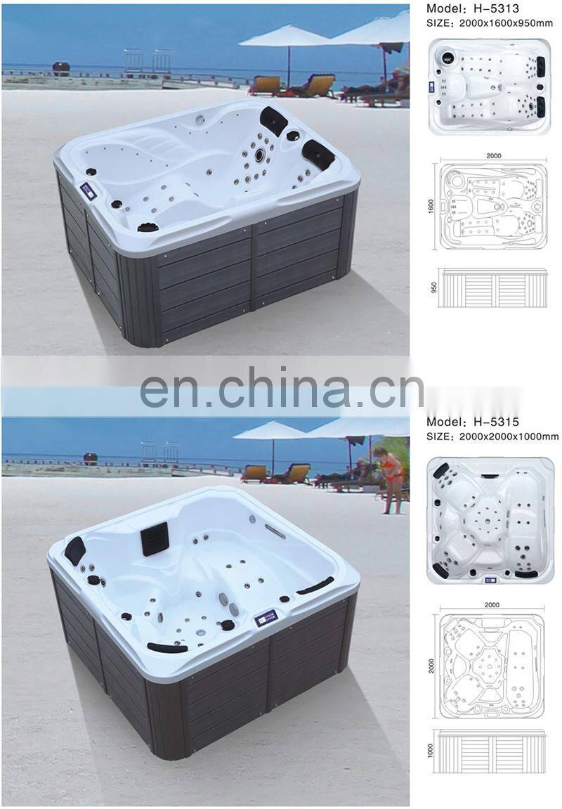 outdoor luxurious whirlpool massage bathtub, jaccuzi spa tub