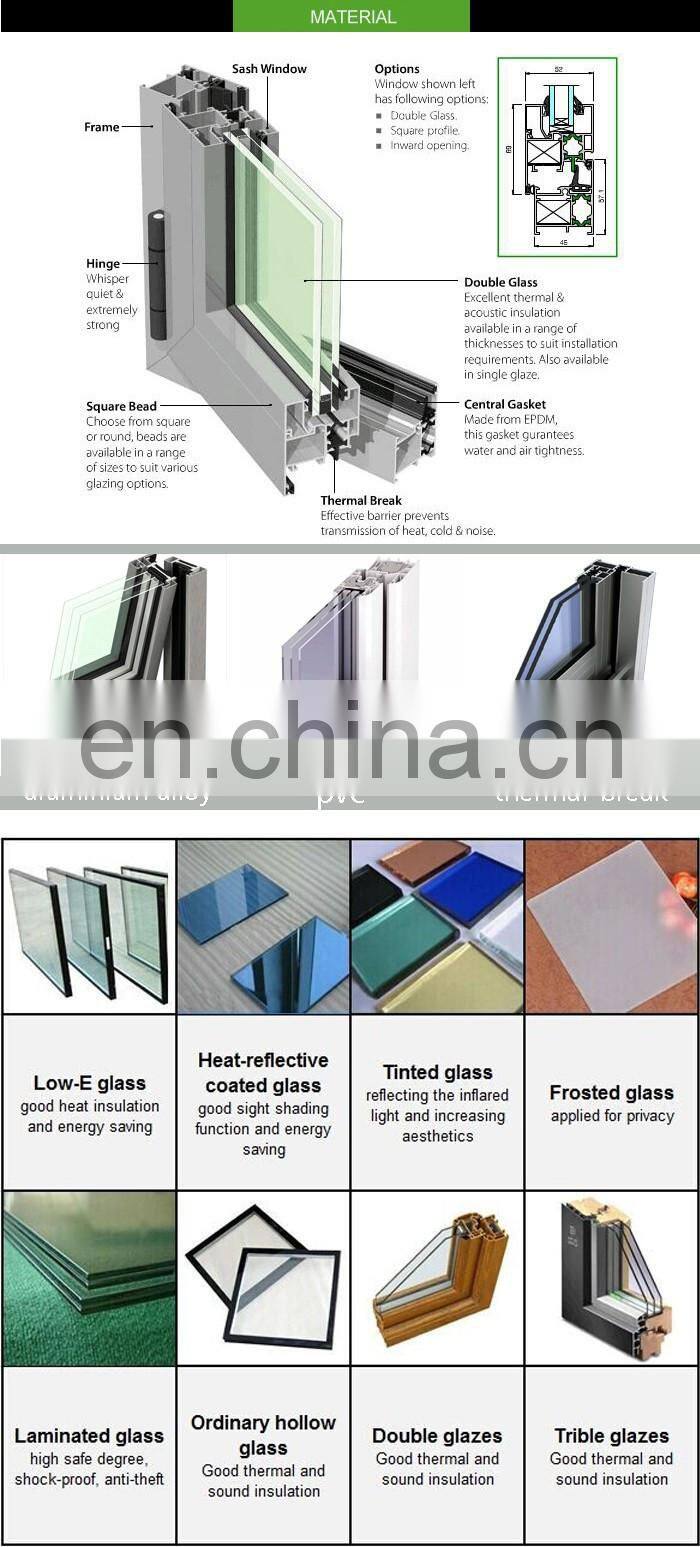 window insulation film low-e glass thermal break aluminum