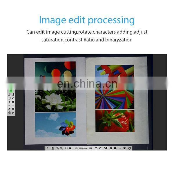 FZ500 A4 Foldable ID Card Book Scanning Camera 2592*1944 Fixed Focus 5MP Portable Document Scanner