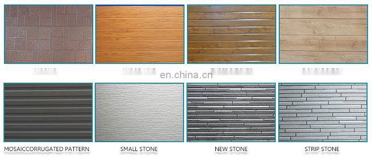 16mm Interior Decorative Rock Wool Polyurethane PU Metal Wall Sandwich Panel
