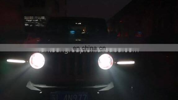 JL1164 For Wrangler revamps front wheel eyebrows, high wheel eyebrows with LED work light