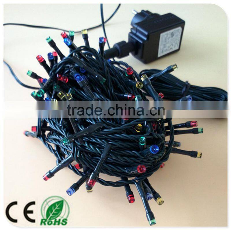 100LED multicolor christmas string light holiday decorate light