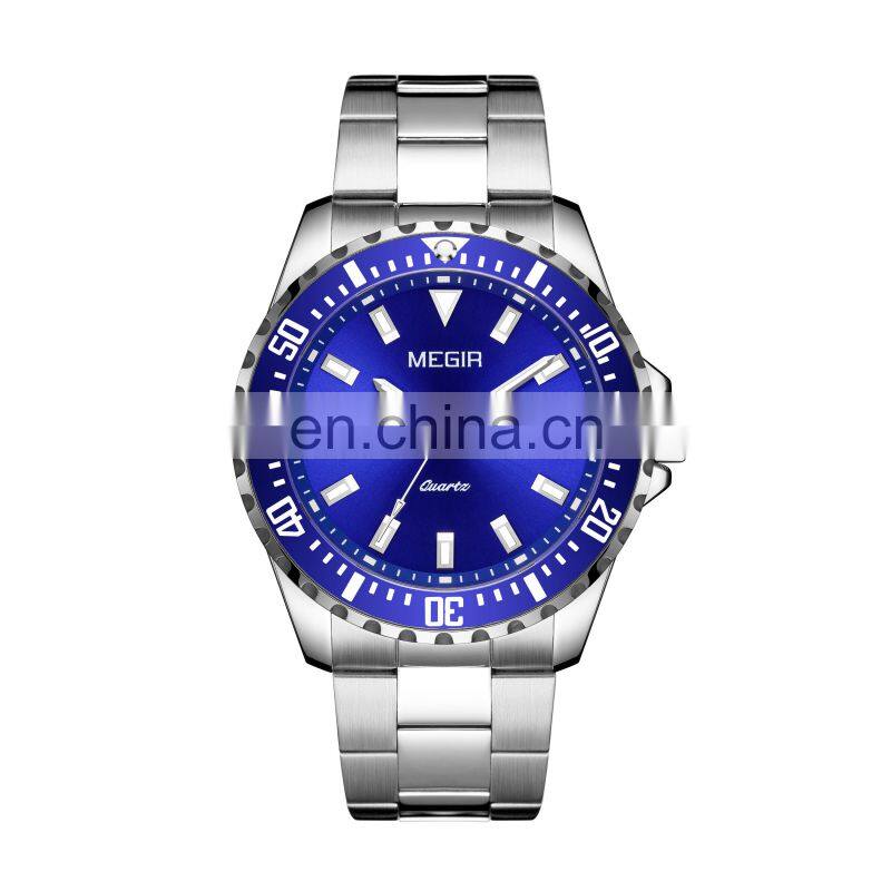 MEGIR 2064AG Men Quartz Watch Fashion Luxury brand Business Waterproof Mens Watches in Wristwatches