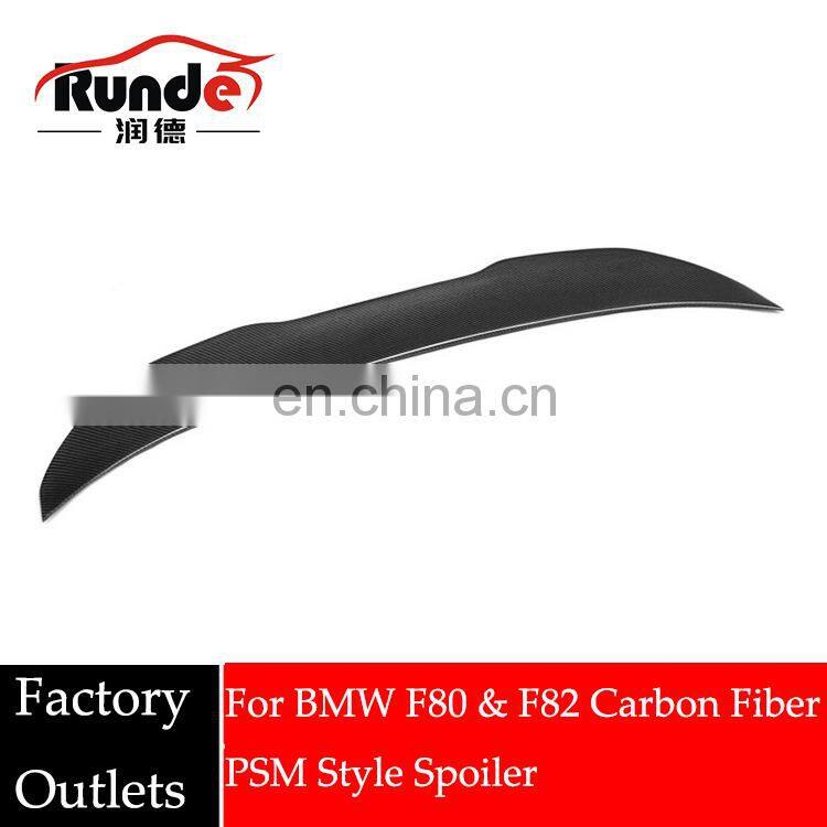 Runde Car Modification Factory Outlet Car Parts Rear Wing for BMW F80 & F82 2014-2020 Carbon Fiber Rear Spoiler