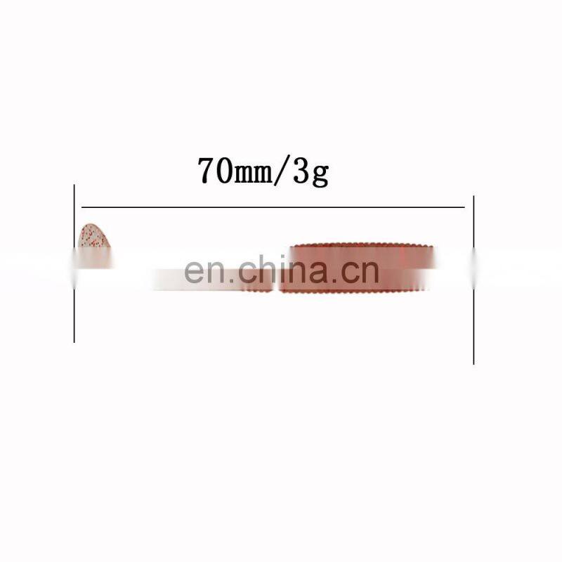 JOHNCOO 7cm 3g Soft Silicone Pesca Artificial Soft Bait Fishing Lure Swim Bait Fishing Worm Moggot Grub Fishing Lure