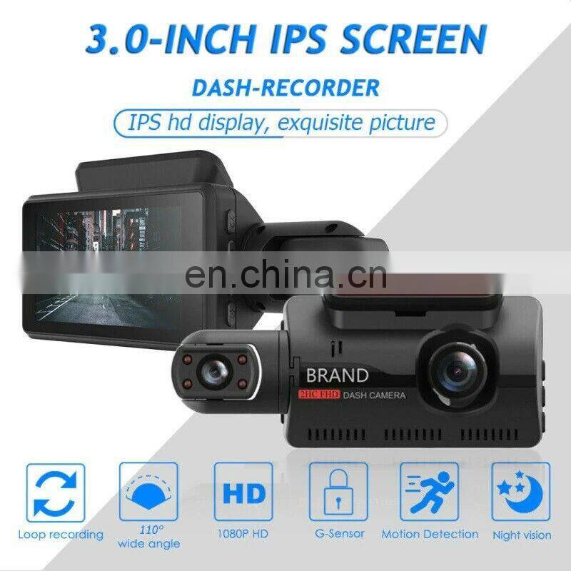Dash Cam Car Auto DVR 3.0" LCD Full HD 1080p Dashboard Wide Angle Camera Video Interior Recorder with G-Sensor Loop Recording