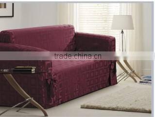 Ready made In Stock100% Polyester Simple Sofa Cover Design Fabric L Shape Sofa Cover With Love Set And Sofa Slipcover