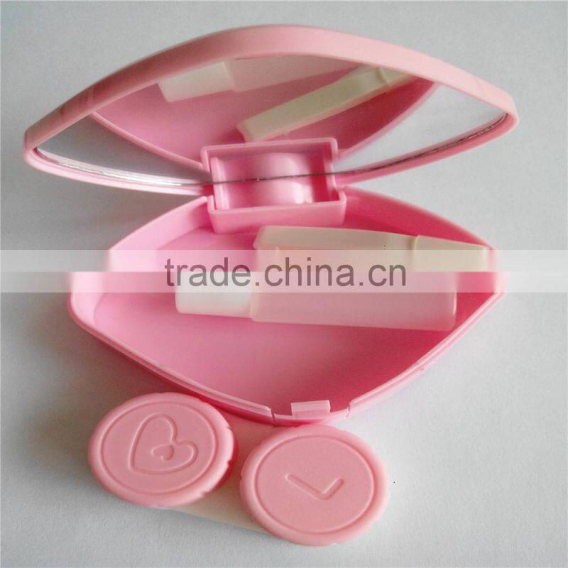 contact lens case travel kit & lens holder mirror box