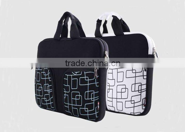 15" neoprene laptop bag with shoulder belt