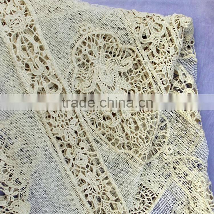 New style low cost plain white net embroidery fabric design 100% cotton mesh fabric