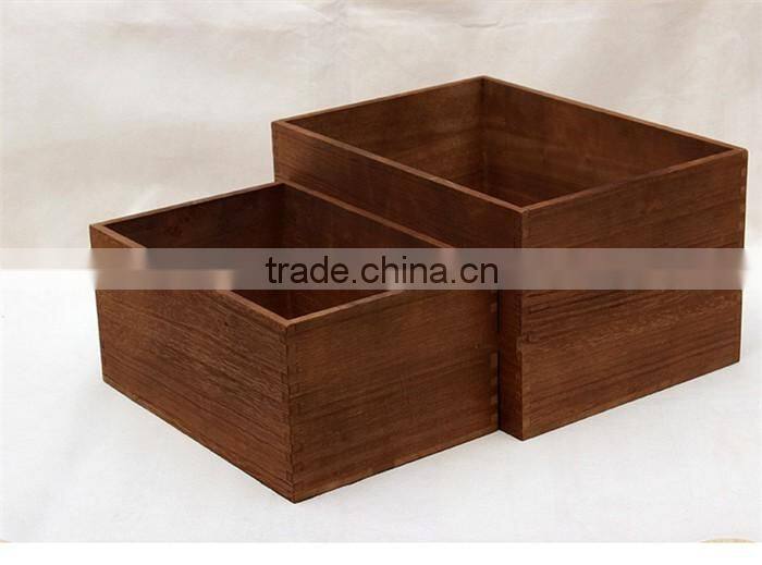 Searun Antique unfinished wood box