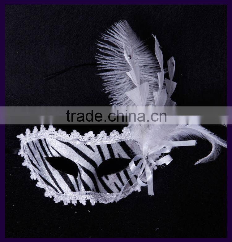 2015 new design feathers wholesale masquerade masks, party mask