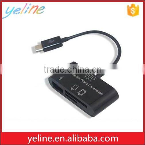 S7 edge 3 in 1 reader,S7 smart phone reader,S6 edge memory card reader