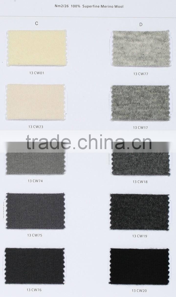 woolen 2/26nm 100% merino wool yarn, 80s tops mercerized
