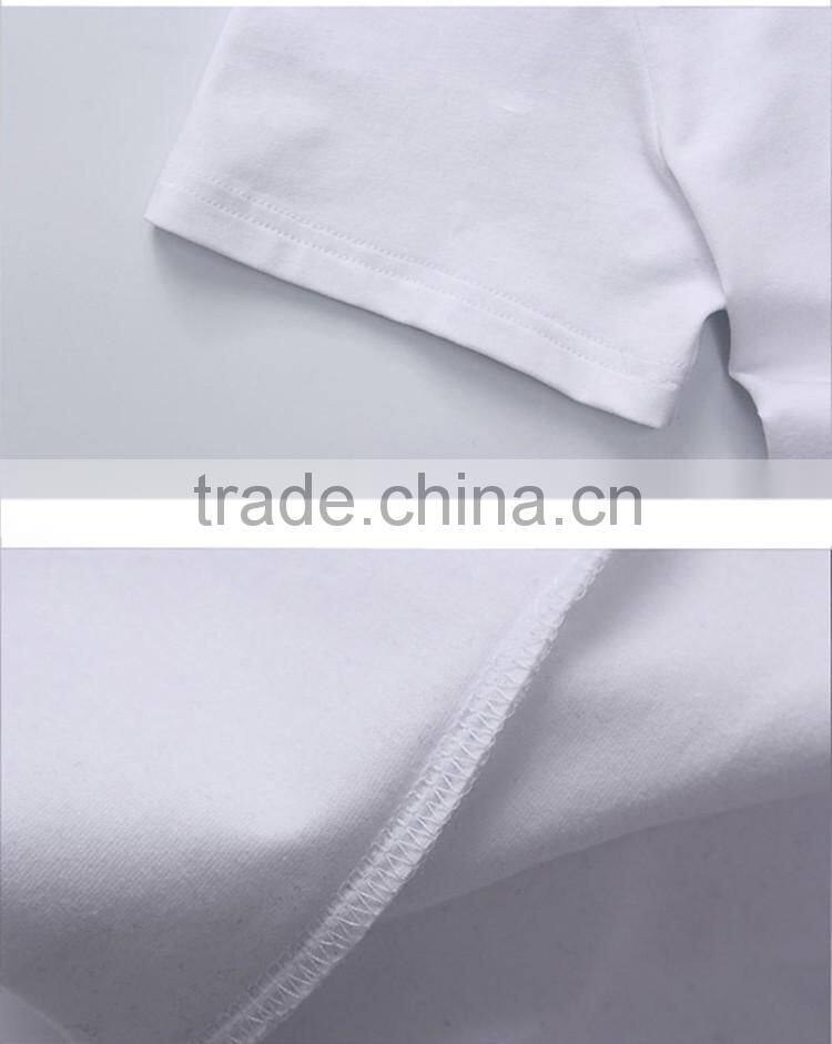 2016 Alibaba China supplier plain Mandarin collar t-shirt