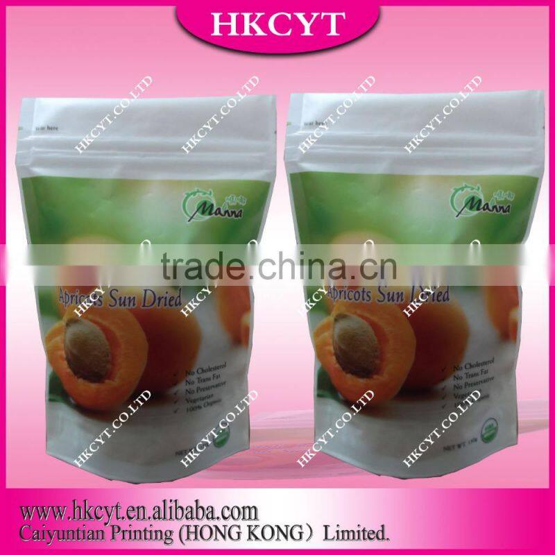 plastic zipper bag for food packaging