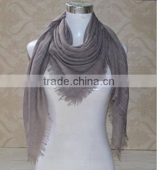 New Design Ladies Fashion Tassel Cotton Glitter Muslim Hijab Square Scarf
