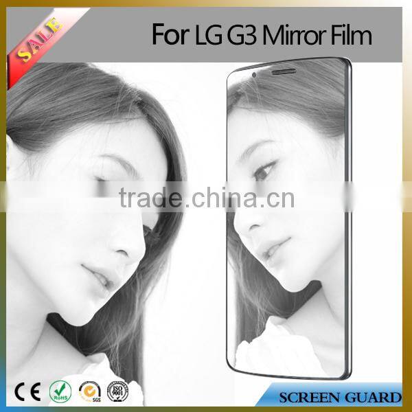 2015 new style mirror screen guard/protector for LG G3