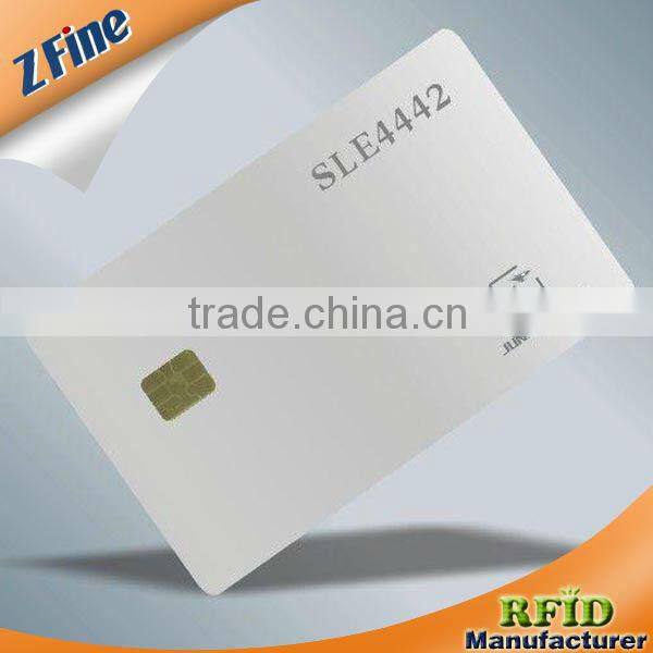white rfid magnetic stripe card