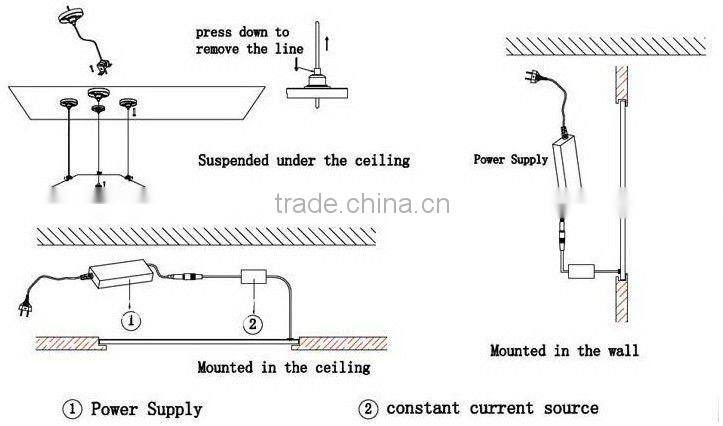 38w led ceiling light panel 600*600