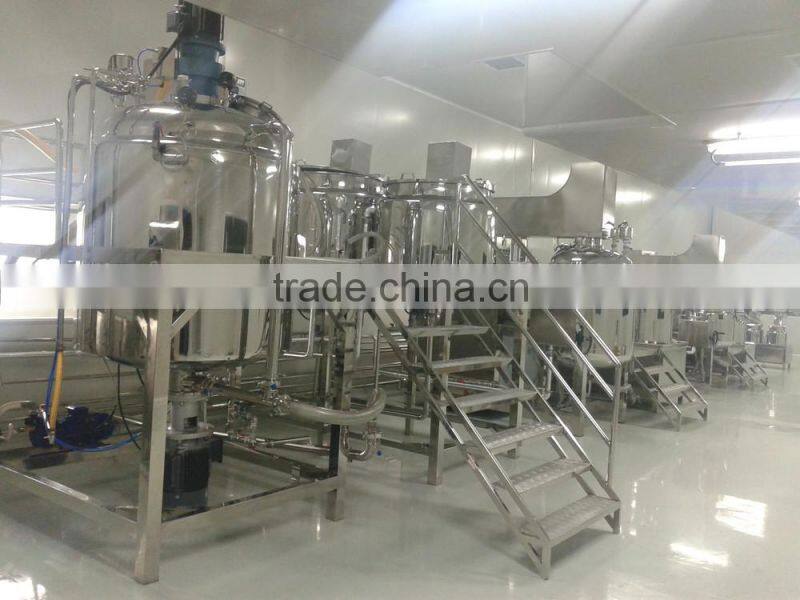 polish oil stirring tank with bottom homogenizer