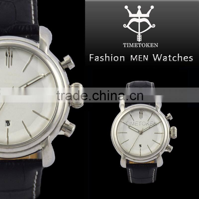 Fashion Sports Stainless Steel Promotional Men Watch Cases With Polishing Case
