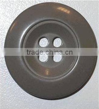 2015 New Arrive Dark Grey Color Polyester 4 Holes Chalk Button -- R1501