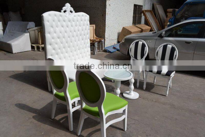 Elegant high back lounge wedding furniture set XYN432
