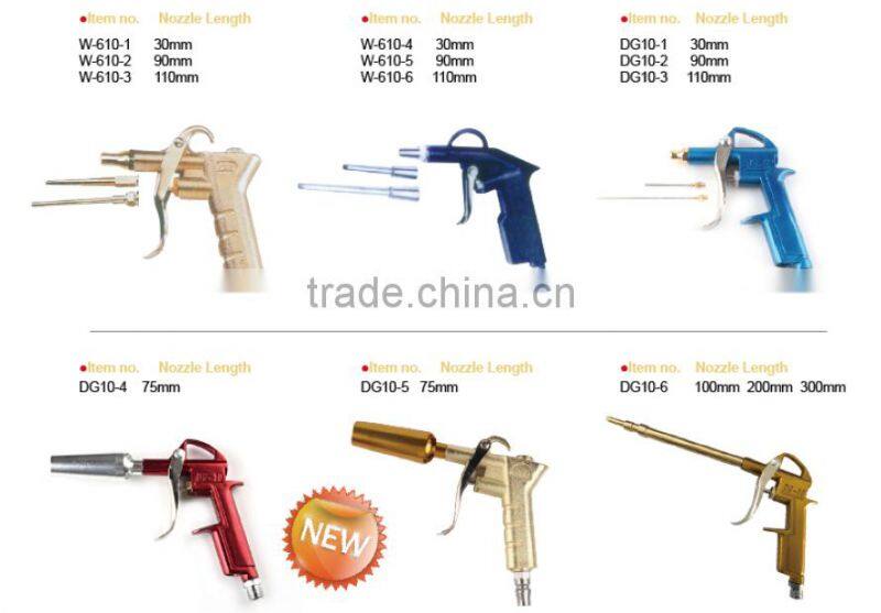 New design Big nozzle interchange Air blow gun Pistol hight quality air duster gun