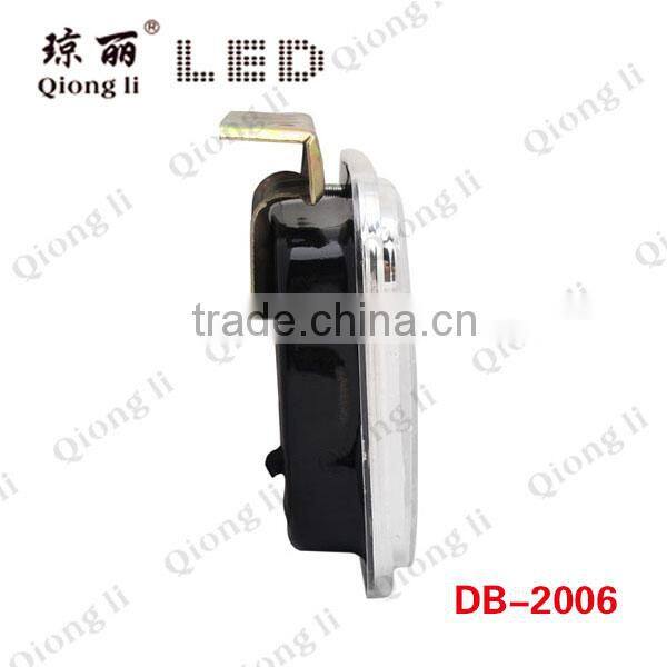 high quality steel bracket PC lens 24v led red universal square lamp red