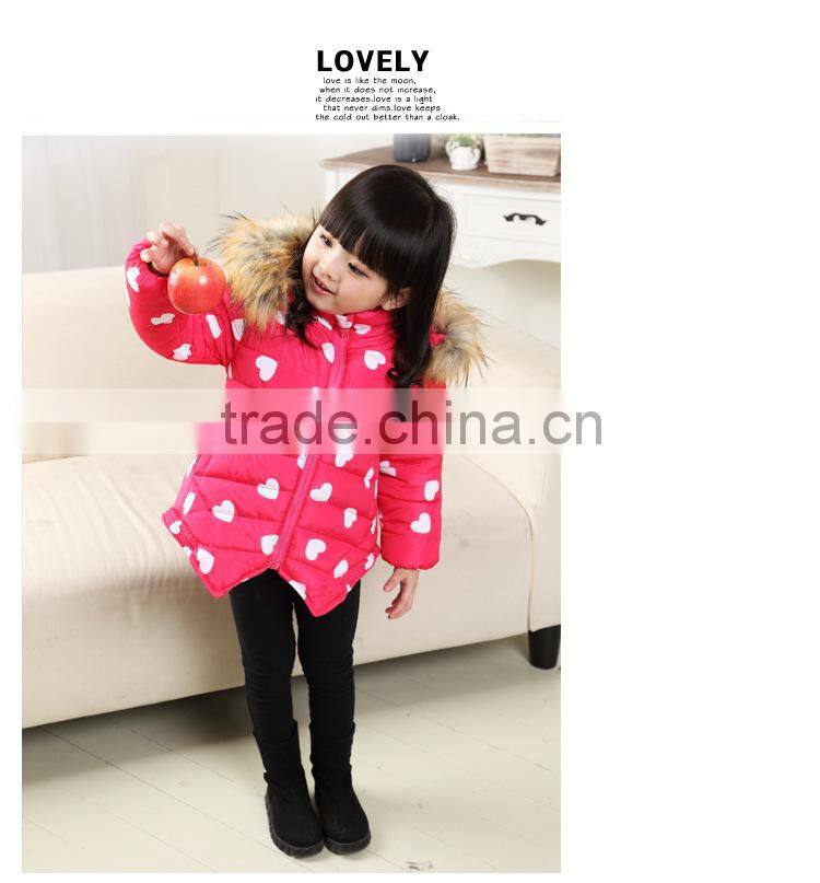 2015 New model velvet winter child clothes for girl wear snow weather down jacket wholesale spot winter coat kids(ulik-J022)