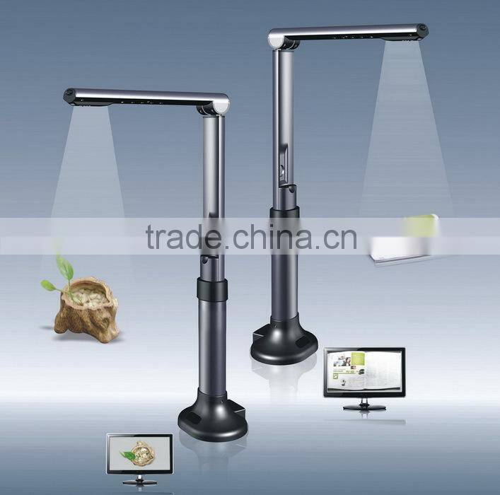 Folded A4 portable document scanner / document camera with VGA interface