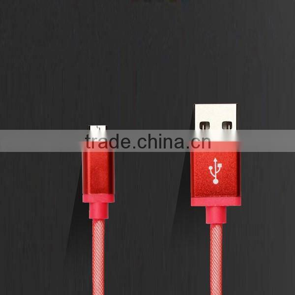 Wholesale Nylon Net Fast Charging 2.1A USB Cable