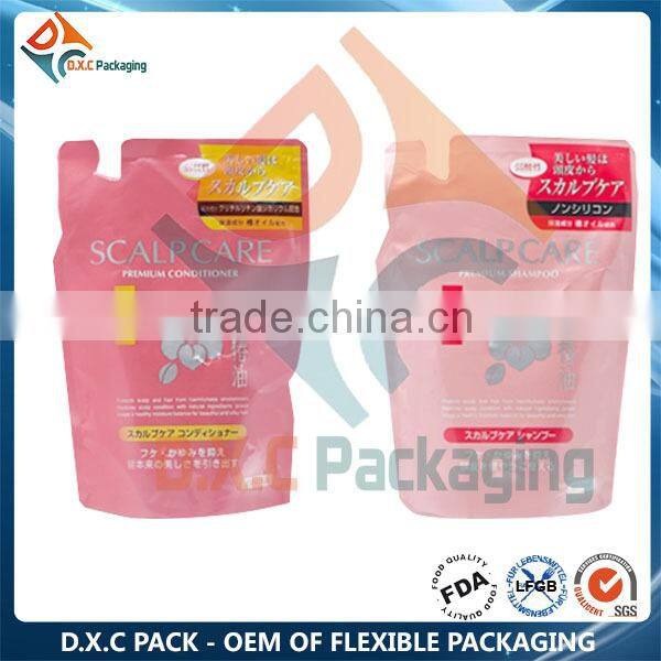 Spout Bag/Liquid Packaging For Organic Shampoo( New Design)