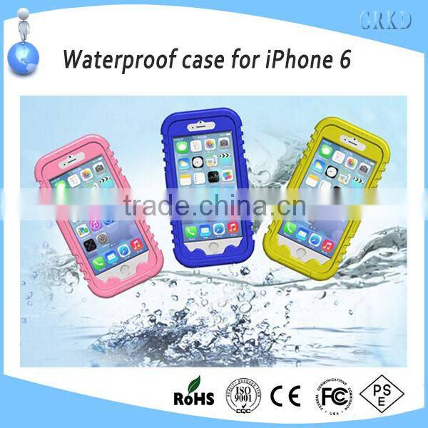 2014 hot selling waterproof cell phone case for iphone 6