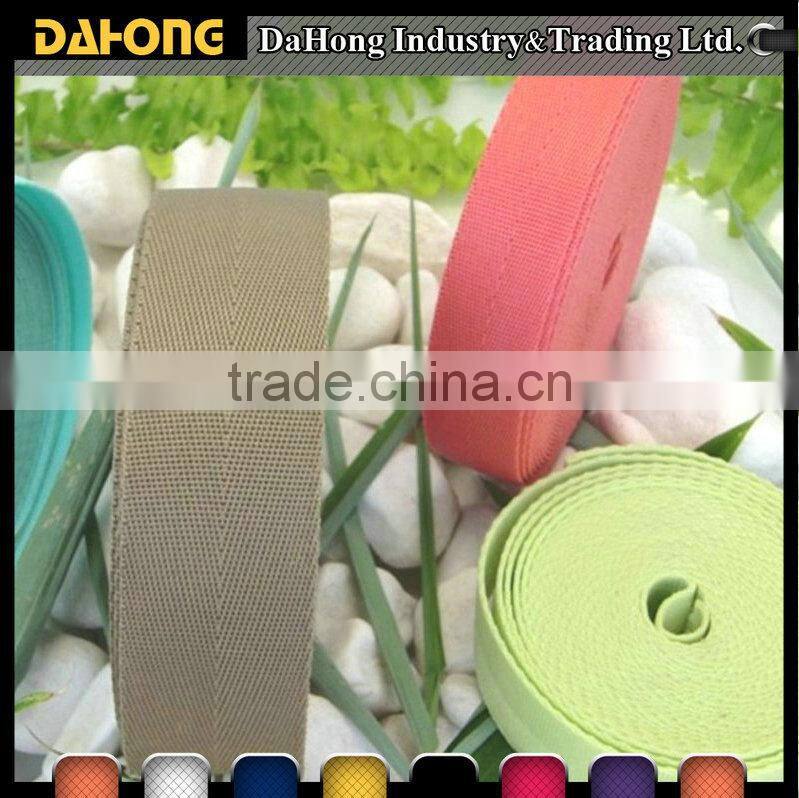 best price multi-color high tenacity woven cotton Webbing in roll