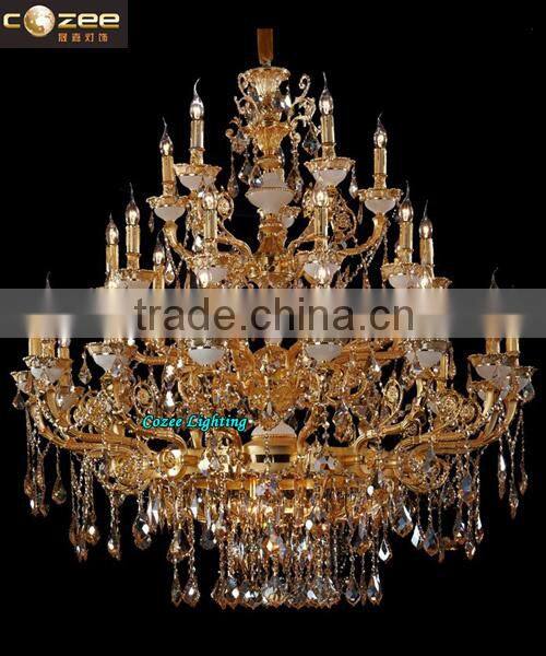 Modern Large Big Crystal Chandelier Pendant Lamp Light Lighting for Hotel Home Decoration CZ5122/18+9+6
