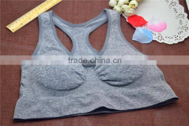 Hot girl sport bra yoga crop tops seamless underwear for women