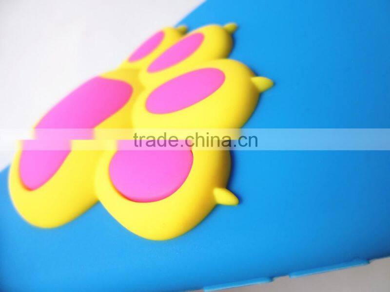 hot selling funny soft silicone bear's paw phone case