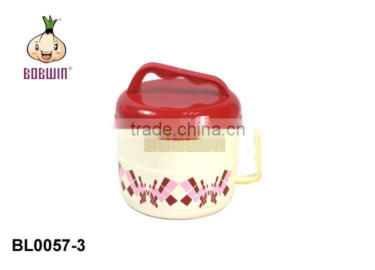 children two layer inner bento lunch box with handle