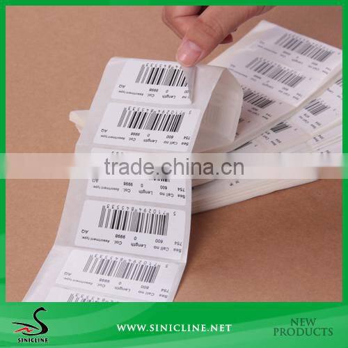 Sinicline Art Paper Barcode Sticker Roll For Box Sealing/Goods