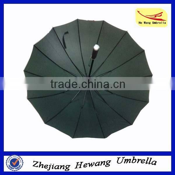 23'' x 14k strong windproof fiberglass auto open straight Umbrella