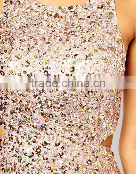 Sexy Mini Shinny One Piece Girls Party Dress