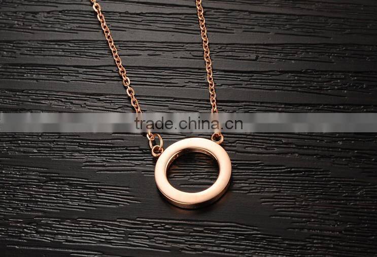 new products 2016 18K rose gold plating personalized custom pendants for lady