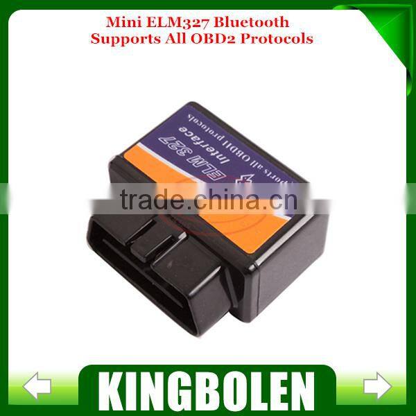 Super Mini ELM327 Bluetooth V1.5 OBDII Auto Scanner Mini327 OBD2 Car Diagnostic Tool ELM 327 works on Android Torque