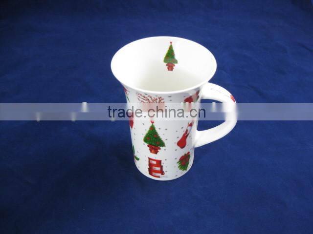 YF14002 ceramic candy jar with brown glazing