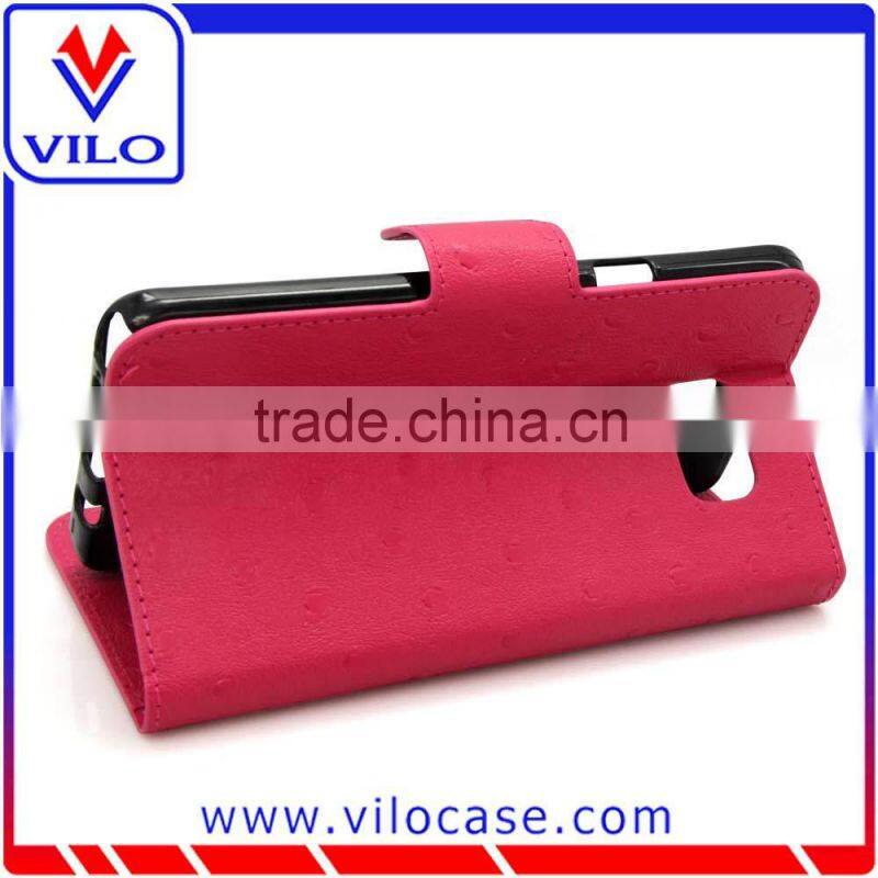buckle Card slot Leather flip case for Samsung Note 5